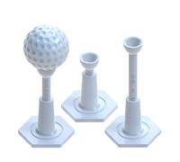 Hotenfes Adjustable Unbreakable Golf Tee，Rubber Golf Tees for Mats，Driving Range Tee，Flight Path Golf Simulator Accessories，3.9 Inch and 2.8 Inch ，Reusable Home Golf Tees （2 Pack Blue+2 high Struts）