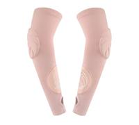 Hotfiary 2 Pack Volleyball Arm Sleeve for Women Men Boys Girls, Passing Hitting Compression Sleeves with Forearm and Elbow Protection Pads for Adult Youth, Padded Arm Protector with Thumbhole