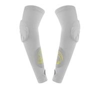 Hotfiary 2 Pack Volleyball Arm Sleeve for Women Men Boys Girls, Passing Hitting Compression Sleeves with Forearm and Elbow Protection Pads for Adult Youth, Padded Arm Protector with Thumbhole