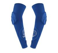 Hotfiary 2 Pack Volleyball Arm Sleeve for Women Men Boys Girls, Passing Hitting Compression Sleeves with Forearm and Elbow Protection Pads for Adult Youth, Padded Arm Protector with Thumbhole