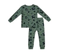 Hotfiary Boys Girls Pyjamas Set, Snug Fit Two Piece Pjs for Kids Toddler Teens, Long Sleeve Top and Pant Lounge Set, Rayon from Bamboo Sleepwear All-Season Comfort Nightwear, Age 1-13 Years