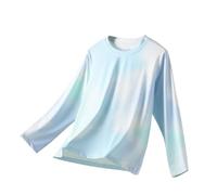 Hotfiary Girls Long Sleeve Tie Dye Shirts, Kids Athletic Quick Dry Tops, Youth Teen Crew Neck UPF 50+ Sun Protection Shirts, Summer Cooling Soft Active T-shirts Running Dance for 3-16 Year