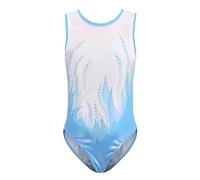 Hotfiary Gymnastics Leotards for Girls Kids Gymnastics Outfits Long Sleeve/Sleeveless Sparkle Leotard Dancing Ballet Athletic Dress for Little Girl 5-14 Years