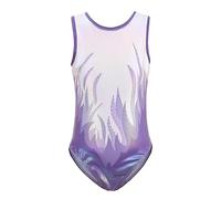 Hotfiary Gymnastics Leotards for Girls Kids Gymnastics Outfits Long Sleeve/Sleeveless Sparkle Leotard Dancing Ballet Athletic Dress for Little Girl 5-14 Years