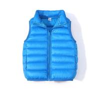 Hotfiary Kids Girls Boys Puffer Gilets, Warm Winter Down Vest for Toddler Teens, Solid Winter Jacket with Standup Collar, Windproof Outerwear Zipper Sleeveless Waistcoat for Fall Winter Outdoors