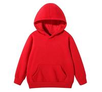 Hotfiary Kids Girls Boys Sweatshirt Hoodie, Unisex Children Plain Hooded Sweat Pullover Top with Kangaroo Pocket, Youth Teen Long Sleeve PE School Jumper Sweatshirts Sports Casual Wear for 4-13 Years