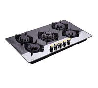 Hotfield 30 Inch Gas Cooktop Tempered Glass 5 Burners Stovetop Dual Fuel Gas Hob NG/LPG Convertible Gas Stove Top HF5178-01 Tempered Glass
