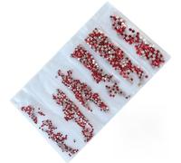 Hotfix Flatback Nail Art Rhinestones, Crystal AB Glass Nail Art Rhinestone Multicolor SS3-SS10(Lt.siam)