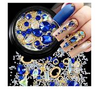 Hotfix Flatback Nail Art Rhinestones, Crystal Nail Art Rhinestones Multicolor Strass Stone AB Iridescent(Js001-11-1)