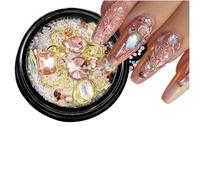 Hotfix Flatback Nail Art Rhinestones, Crystal Nail Art Rhinestones Multicolor Strass Stone AB Iridescent(Js001-11-4)