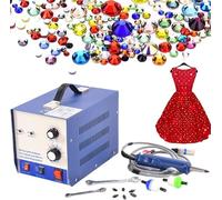 Hotfix Rhinestone Applicator, Ultrasonic Pearl Setting Machine, DIY Beads Rhinestone Press Tool, 80PCS/Min Hot Fix Setter for Craft Projects