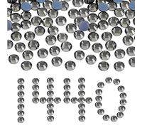 Hotfix Rhinestones, 1440pcs Flatback Crystal Rhinestones for Crafts Clothes DIY Decoration, Crystal, SS10, 2.7-2.8mm (Clear Black)