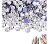Hotfix Rhinestones, 2880PCS Rhinestones for Clothes, Silver Gems for DIY Decoration, Clear Stick On Diamante Gems, SS10, 2.7-2.8mm, Crystal