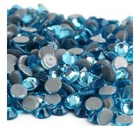 Hotfix Rhinestones Crystal AB Hotfix Rhinestones Glass Iron On for Nail Art Sewing Fabric Decoretion for DIY Manicure(Aquamarine,Ss10 1440pcs)
