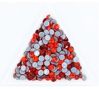 Hotfix Rhinestones Crystal AB Hotfix Rhinestones Glass Iron On for Nail Art Sewing Fabric Decoretion for DIY Manicure(Light Siam,Mix ss6-ss30 10gram)
