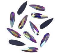 Hotfix Rhinestones Crystal AB Hotfix Rhinestones Iron On Flat Back Crystals for DIY Manicure(360Pcs,2x6mm)