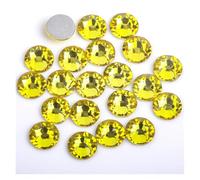 Hotfix Rhinestones Crystal Nail Art Non Hotfix Rhinestones Moon Night Flat Back Rhinestone Glass Strass for for DIY(Citrine,SS8-1440pcs)