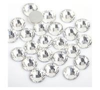 Hotfix Rhinestones Crystal Nail Art Non Hotfix Rhinestones Moon Night Flat Back Rhinestone Glass Strass for for DIY(Crystal Clear,Mix Sizes 5gram)
