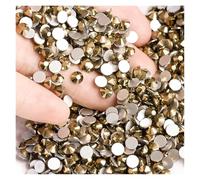 Hotfix Rhinestones Flatback Crystal Rhinestones Stones Nail Clothes for Needlework DIY Crafts Decor Gems(Aurum,SS8 1440Pcs)