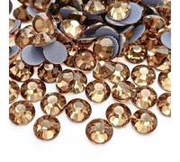 Hotfix Rhinestones Glass Iron On Crystals Flat Back Gems for Fabric, Clothing, Wedding Decoration & Dance Costume - Golden Shadow - SS10 (2.8mm) - 1000 Pieces
