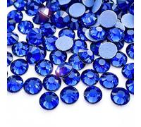Hotfix Rhinestones Glass Iron On Crystals Flat Back Gems for Fabric, Clothing, Wedding Decoration & Dance Costume - Royal Blue - SS10 (2.8mm) - 1000 Pieces