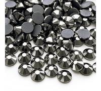 Hotfix Rhinestones Glass Iron On Crystals Flat Back Gems for Fabric, Clothing, Wedding Decoration & Dance Costume - Jet Hematite - SS10 (2.8mm) - 1000 Pieces