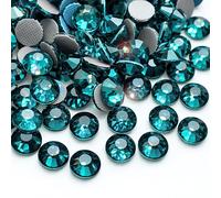 Hotfix Rhinestones Glass Iron On Crystals Flat Back Gems for Fabric, Clothing, Wedding Decoration & Dance Costume - Teal - SS10 (2.8mm) - 1000 Pieces