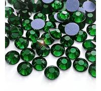 Hotfix Rhinestones Glass Iron On Crystals Flat Back Gems for Fabric, Clothing, Wedding Decoration & Dance Costume - Forest Green - SS20 (5mm) - 1000 Pieces