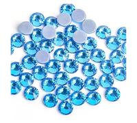 Hotfix Rhinestones Green Volcano Color Iron On Rhinestones/Hot fix Crystal Rhinestones Strass Sewing & Fabric Garment Stones(Capri Blue,Mix ss3-ss30 10gram)