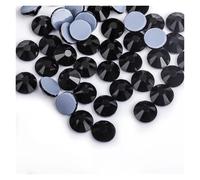 Hotfix Rhinestones Hot Fix Rhinestones Flatback Crystal Hotfix Rhinestone Glitter Iron on Garment Decorative Rhinestones(Black,SS6-1440pcs)