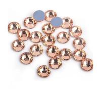 Hotfix Rhinestones Iron On Rhinestones Hot Fix Crystal Strass Nail Art Sewing Fabric Decoretion for DIY(Light Peach,Ss6 1440pcs)