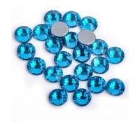 Hotfix Rhinestones Iron On Rhinestones Hot Fix Crystal Strass Nail Art Sewing Fabric Decoretion for DIY(Blue Zircon,Mix ss3-ss30 10gram)