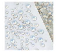 Hotfix Rhinestones Mix Size Crystal Flatback Non Hot Fix Glass Rhinestone DIY Crafts Glue On Gems Nail Clothes(Blue2,SS6-SS30 about200pcs)