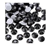 Hotfix Rhinestones Multi-Color Crystal Glitter Rhinestone Flatback Hot fix Rhinestones for Nail Art Sewing & Fabric Decoretion(Black,SS30-288Pcs)