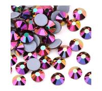 Hotfix Rhinestones Multi-Color Crystal Glitter Rhinestone Flatback Hot fix Rhinestones for Nail Art Sewing & Fabric Decoretion(Rainbow AB,SS20-1440Pcs)