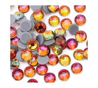 Hotfix Rhinestones Multi-Color Crystal Glitter Rhinestone Flatback Hot fix Rhinestones for Nail Art Sewing & Fabric Decoretion(Red Flame,SS12-1440Pcs)