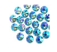 Hotfix Rhinestones Multi Colors Crystal AB Non Hot Fix Rhinestone Flat Back Strass Nail Glitters Garment Stone(Aqua Marine AB,SS30 288PCS)