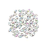 Hotfix Rhinestones Multi Size Rhinestones Horse Eye Crystal Flat Back 3D Non HotFix Nail Art Decoration for Wedding Crafts(3x6mm 4.4g 300pcs)