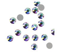 Hotfix Rhinestones Non-Hotfix Cold Fixation White Crystal Flatback Rhinestones for Nails Decoration DIY Nail Art(201AB Crystal AB,5mm SS20 1440pcs)