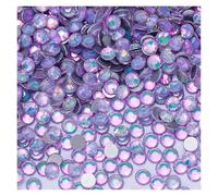 Hotfix Rhinestones Non Hotfix Rhinestones Bling Crystal Opal Series Super Glitter Glass Flatback Crystals for DIY Nail Art Charm Gems(Crystal Violet,SS6-1440PCS)