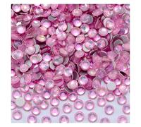 Hotfix Rhinestones Non Hotfix Rhinestones Bling Crystal Opal Series Super Glitter Glass Flatback Crystals for DIY Nail Art Charm Gems(Crystal Coral Pink,SS16-1440PCS)