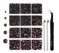 Hotfix Rhinestones Set,Amethyst,Mixed 5 Sizes 6736pcs,SS6-SS30