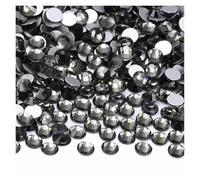 Hotfix Rhinestones SS4-SS20 1440Pcs Glitter Glass Round Rhinestones Non Hotfix Crystal Nail Art Gems for Wedding Dress DIY Decoration(Black Diamond,SS4(1.5mm-1.7mm))