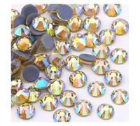 Hotfix Rhinestones SS6-SS30 Multi-Color Crystal AB Hot Fix Rhinestone Super Glitter Strass Iron On Rhinestones for Nail Art Fabric Garment(Jonquil AB,SS16-1440Pcs)