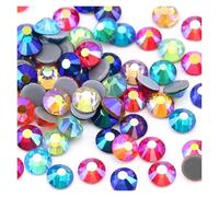 Hotfix Rhinestones SS6-SS30 Multi-Color Crystal AB Hot Fix Rhinestone Super Glitter Strass Iron On Rhinestones for Nail Art Fabric Garment(Mix Colors AB,SS6-1440Pcs)