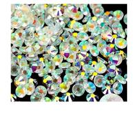 Hotfix Rhinestones SS6-SS30 Multi-Color Crystal AB Hot Fix Rhinestone Super Glitter Strass Iron On Rhinestones for Nail Art Fabric Garment(Transparent AB,SS10-1440Pcs)
