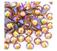 Hotfix Rhinestones SS6-SS30 Multi-Color Crystal AB Hot Fix Rhinestone Super Glitter Strass Iron On Rhinestones for Nail Art Fabric Garment(Gold Yellow AB,SS20-1440Pcs)