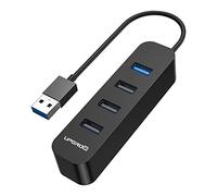 HOTFUN USB 3.0 Hub 4-Port USB Hub with 5 Gbps USB Splitter for Laptop MacBook Mac Pro Mac Mini iMac Surface Pro XPS PC Flash Drive Mobile HDD-Black