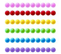 Hotgod 60 Pcs Chinese Checkers Marbles Balls in 6 Colors,14mm Game replacement Balls for Marble Run, Marbles Game