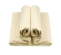 HOTGODEN 100% Cotton Muslin Fabric: 63 inch x 5 Yards Unbleached Muslin Linen Fabric Material for Sewing Material Apparel Cloth